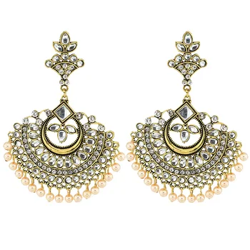 Nové Moduly Indické Ručně Vyráběné Zlaté Perlové Korálky, Květina Nepálu, Thajska Piercing Náušnice Korejský Módní Party Šperky Šperky Náušnice