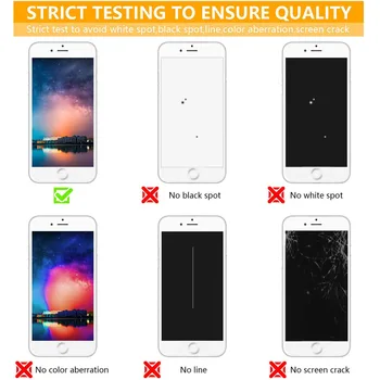 AAA+++ Pro iPhone 6 6S 7 8 Plus LCD S 3D Force Touch Screen Digitizér Montáž Nové Pro iPhone 5 5c 5S Displej Bez Mrtvý Pixel