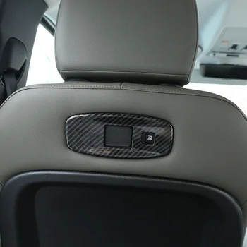Pro Land Rover Defender 110 Rok 2020 Auto styling ABS Uhlíkových Vláken Sedadlo Zadní port USB panel Rámu Trim Auto Příslušenství