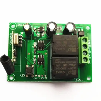 433Mhz Bezdrátové RF Dálkové Ovládání Přepínač DC12V Relé Přijímač Modulu Pro DC Motor Vpřed a Vzad. Regulátor