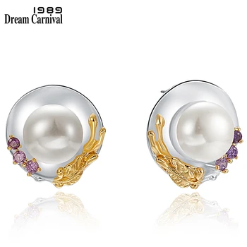 DreamCarnival1989 Nové Originální Jemné dámské Náušnice pro Ženy, Dámy Šaty-up Vypadat Simulované Pearl Unikátní Šperky WE3985