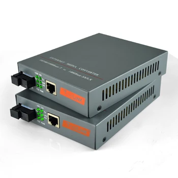 1 Pár 10/1001000Base Netlink HTB-GS-03-AB SM simplex Vláknové Optice Zařízení, Enternet Media Converter 20KM Vlákno TTransceiver