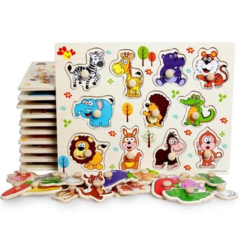 30cm Dítě Brzy vzdělávací hračky, dětské ruky uchopit dřevěné puzzle hračka abecedy a číslice vzdělávání vzdělávání dětské dřevěné puzzle hračka