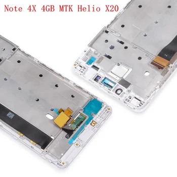Pro Xiaomi Redmi Note 4X 4GB 64GB LCD Displej Dotykové Obrazovky Panel Sestavy Rámu Snapdragon 625 MTK Helio X20 Náhradní Díly