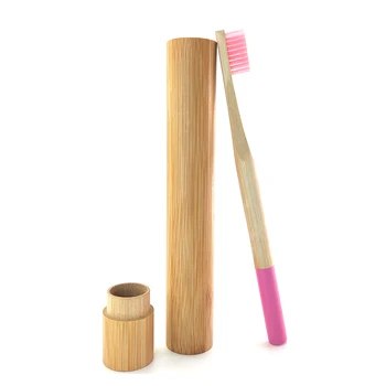 Přírodní Eko Šetrné bambusové zubní kartáček dřevěný Zubní Kartáček Měkké štětiny Tip Uhlí pro dospělé k péči o dutinu ústní LOGO vlastní kartáček na zuby