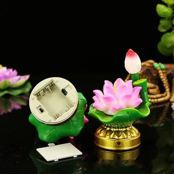 Čínské Gumy Materiál Buddhistické Zásoby Lotus Lampa LED Barevné Dlouhé Světlo pro Buddha Lotus Lampa Buddha Hlava Lampy Dekorace