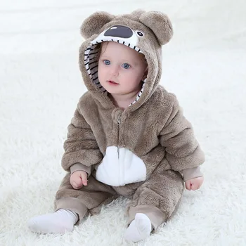 Dětské Oblečení Romper Infant Boys Girl Roztomilé Koala Cosplay Novorozeně Dupačky Ropa Bebe Rompers Dupačky Zimní Měkké Oblečení Kostým