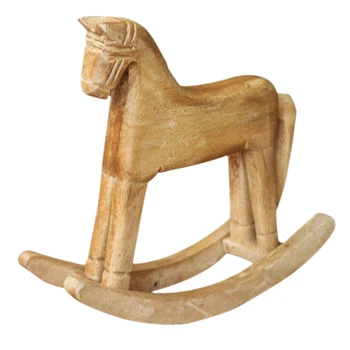 Nordic Dřevěné Řemesla Houpací Kůň Socha Rovnováhu Umění, Figurky, Hračky