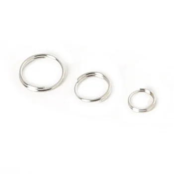 Velkoobchodní 900-2400pcs 6 8 10mm Rhodium Pokovené Slitiny Dvojité Smyčky Otevřené Skok Kroužky A Kroužky DIY šperky zjištění