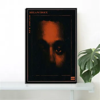 The Weeknd StarBoy R&B Dům Balónky Rap Album Plátně Obraz, Plakát Tisků Umění Zdi Obrázky Obývací Pokoj Domácí Dekor