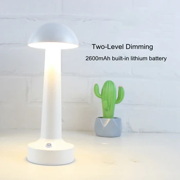 LED Hliníkové Slitiny Vodotěsný Hub Stolní Lampa Touch Stmívání Krytý Venkovní Kovové Večeři Stolní Lampa Na Noční Bar Lampa