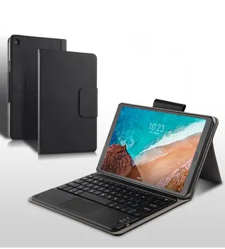 Pouzdro Pro Xiaomi MiPad 4 Plus 10.1 palcový Bezdrátové Bluetooth klávesnice Luxusní obchodní PU Kůže Tabletu Ochranné Kryt Coque+pero