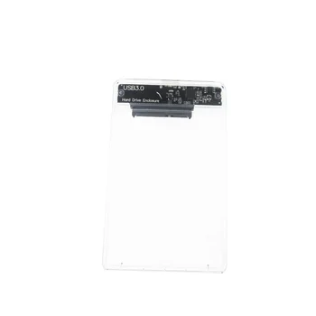 Transparentní 2,5 palcový USB 3.0 Externí Pevný Disk Skříně Případě SATA HDD diy elektroniky