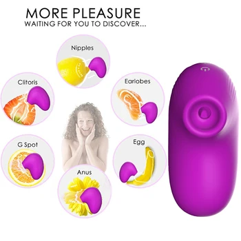 Bradavky Sucker Vibrátor, USB Nabíjecí Sání Klitoris Stimulátor Prsa Zvětšit Masér SexToy pro Ženy, Ženské Masturbátor