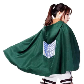 Anime Shingeki Žádné Kyojin Plášť Cape Oblečení Cosplay Útok Na Titan L トレーナー Mikiny Estetické Vintage