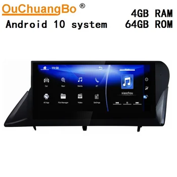 Ouchuangbo android 10.0 auto rádio audio pro 10.25 palcový RHD RX RX270 RX350 450h 2009-kazetový magnetofon 4GB+64GB