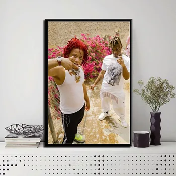 P014 Trippie Redd Rap Hip Hop Rapper Hvězdičkový Hudba, Umění, Malování Na Hedvábí, Plátno, Plakát Na Zeď Home Dekor Umělecká Díla