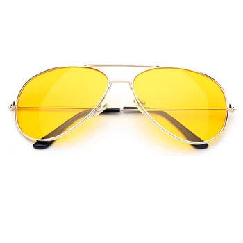 ALOZ MICC Značky Módní Návrhář Pilotní sluneční Brýle, Ženy, Brýle pro Noční Vidění Žluté Čočky Vintage Luxusní Pánské Jízdy Brýle Q366