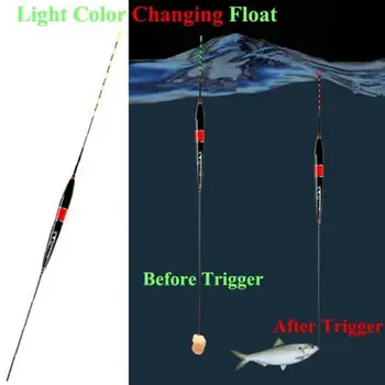 3ks Rybářské Plováky Sada Smart Rybaření Float Noční Zářící Rybářské Plováky Led Světlo se Automaticky Připomenout Řešit Příslušenství
