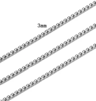 Z Nerezové Oceli Náměstí Box Řetěz Pro Výrobu Šperků 3mm Kovový Řetěz O Metr Acero Inoxidable Cadenas Por Metro 1M
