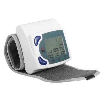 Zdravotní Péče Automatické Digitální LCD Zápěstní Monitor Krevního Tlaku pro Měření Srdečního Tepu A tepové Frekvence DIA SYS