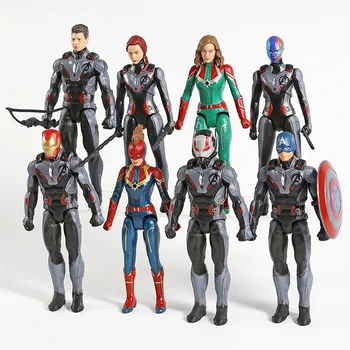 Avengers Koncovka Iron Man Carol Danvers Americe Černá Vdova Mlhovina Hawkeye Ant-Man PVC, Akční Figurky, Hračky 8ks/set