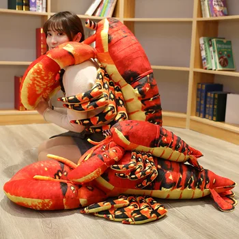 40-100cm Simulace Plyšové Hračky Lobster Kreativní Mořských Raků Panenky Party Rekvizity Kůže Krevety Polštář, Polštář Děti, Hračky