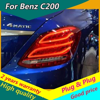 KOWELL Auto Styling pro Mercedes-Benz W205 C180 C200 C260 C280 C300 zadní Světlo LED Zadní Lampy Parkovací Brzda směrová Světla