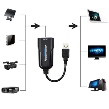 USB3.0 na HDMI video zachytávací karty USB zachytávací karty Plug and play UVC provozu vysokorychlostní flash disk velikost