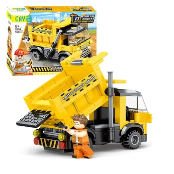LegoINGly Hračky Malých Částic Stavební Bloky Inženýrství Série Self-Dumpingu Truck Montáž Kreativní DIY Kit pro Děti