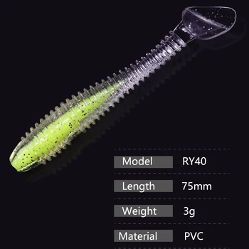 HUNTHOUSE Světelný nový produkt 7,5 cm 6ks/hodně swimbait pro rybaření měkké Návnady Woblerů Pesca