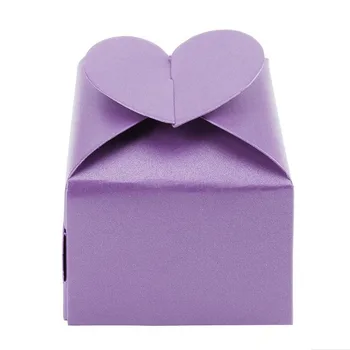 50ks/mnoho Perla Papírové Dárkové Krabice Balení Svatební Laskavost Candy Box eo-přátelský Křest Bonbonniere
