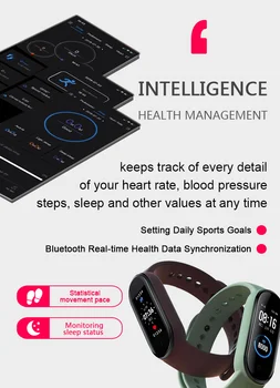 M5 Smartband Sport Fitness Tracker Hovor, Hodinky, Chytrý Náramek Krevní Tlak, Srdeční Frekvence Monitoru Smart Band Náramek Muži Ženy