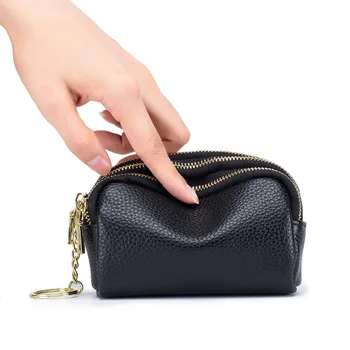 Módní Ženy Mince Kabelku Z Pravé Kůže Malé Zip Peněženka Ženy Mini Bag