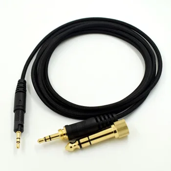 Vhodné pro Sennheiser HD518 HD598 HD595 ATH-M50X M40 bez kyslíku-měděné pletené kabel sluchátek