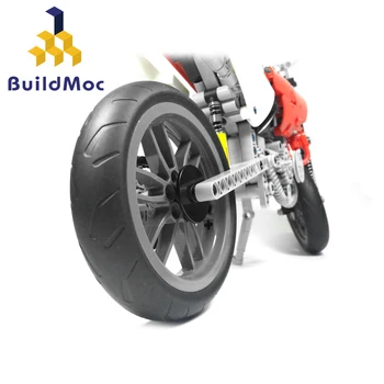 BuildMoc Super Moto Bike Technicle Cross Stavební Bloky Model Motocyklu Vzdělávací Cihly Vzdělávací Děti Kreativní Cihly
