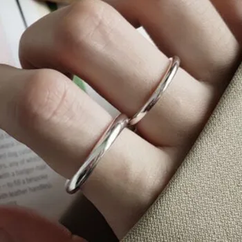 Titanové oceli prsten korejské line společný kroužek móda simple temperament cool scenérie tvář prsten, prsten, prsten, ženská