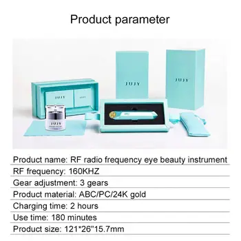 Přenosný Mini Elektrický RF Oční Masážní Pero, Zařízení, Temný Kruh, péče o Obličej Vibrační S Foton Studené Gel Oční Péče Nástroje Velkoobchod