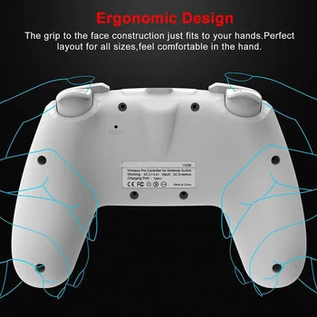 Bezdrátové Přepnout Ovladač Bluetooth Gamepad S Duální Vibrací Six-Axis Gyro Joystick