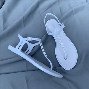 Melissa Dospělé Solární Nýt Sandalia Dámské Jelly Boty Letní Boty Ploché Sandály Pro Rok 2020 Nové Módní Sandály Ženy Sandály