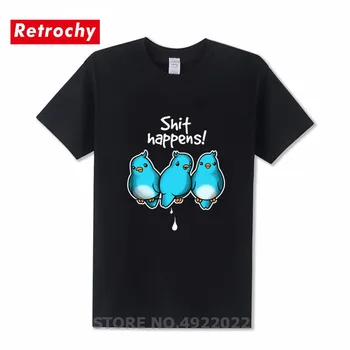 Letní Muži Papouška T-Shirt Barevné Květinové Bird 3D Tištěné Tričko Muž Tees Legrační Karikatura Topy Tričko Pluse Velikost Vtip Oblečení