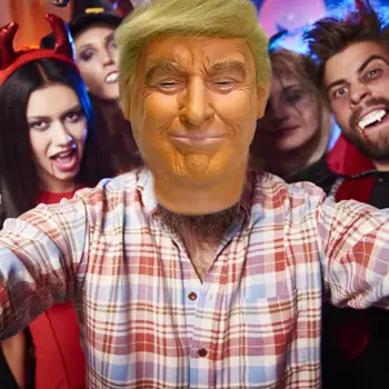 Prezident Trump Maska Hračky Cosplay Trump Žluté Vlasy Latexová Maska Pokrývky Hlavy Zábavný Charakter Party Halloween Maska Cosplay Hračky, Dárky