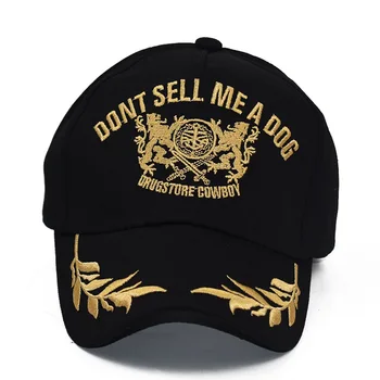 Nejlepší prodej nový styl muži/ženy klobouky zlatý list vzor vyšívaný lev klobouk baseball cap jazyk klobouk venkovní sportovní čepice