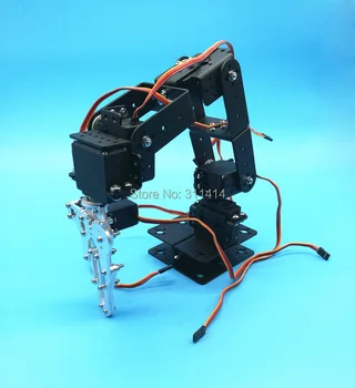 1set DIY 6 DOF 3D Rotující Kovové Manipulátoru Robot Arm Kit Pro Inteligentní Auto Arduino Robot Části Výuky Platformu