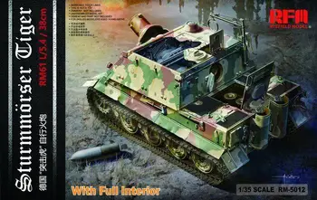 Ryefield-Model 1/35 5012 Sd.Kfz.181 Sturmmorser tiger w/Full Interiéru