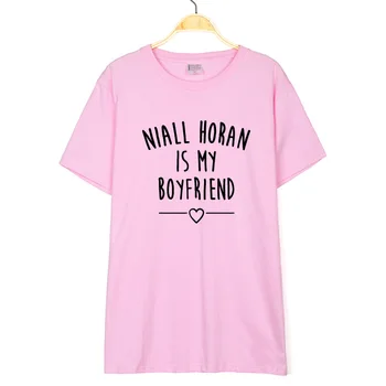 Nové Módní Ženy Muži tričko Krátký Rukáv Retro Niall Horan Je Můj Přítel Dopis Tištěné Milence T Košile Ležérní Vtipné Topy