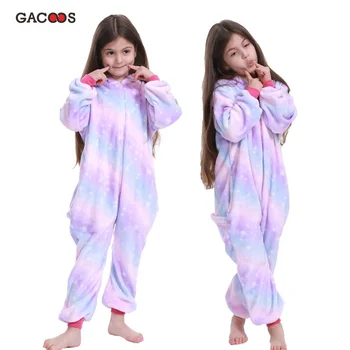 Kigurumi dětské Pyžamo Chlapci Dívky Pyžamo Jednorožec Děti Steh Pyžama Panda Zvířat, oblečení na Spaní Zimní Onesies Pyžamo Panda
