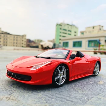 Bburago 1:24 Ferrari 458 Kabriolet výrobce oprávněn simulace slitiny auta, model řemesla dekorace kolekce hraček dárek