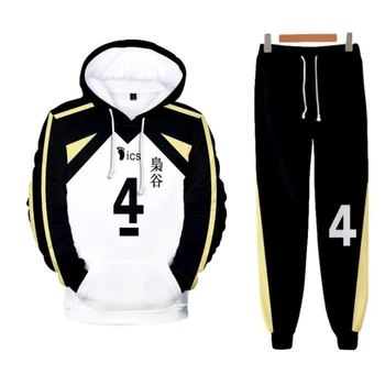 Haikyuu!! Fukurodani Akademie Cosplay Kostým Kotaro Bokuto Bunda+Kalhoty Uniforma Akaashi Keiji Jersey Volejbalový Tým Sportovního Oblečení