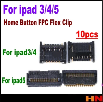 10pcs/lot Pro ipad 3 4 5 tlačítko domů flex fpc konektor klip konektor Tlaku Kontakt na základní desce